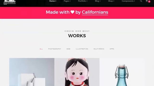 California The Most Beautiful Multipurpose Template - Designed with Bootstrap смотреть онлайн