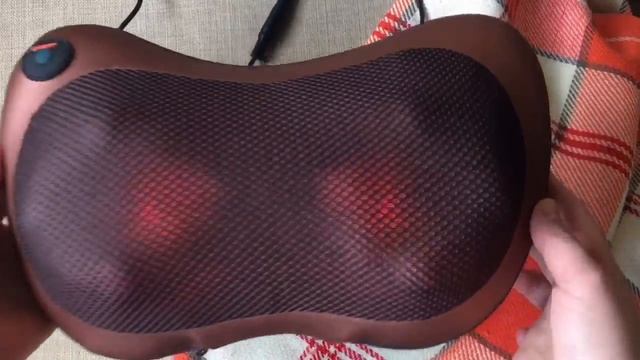 Массажёр-подушка с инфракрасным подогревом с АлиЭкспресс смотреть онлайн