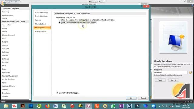 Access 2007 :: Coding with VBA (Enabling Macros) Part 2 (in Urdu/Hindi) смотреть онлайн