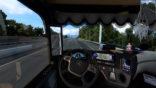 ETS2 Mercedes Benz Actros MP5 Euro Truck Simulator محاكي الشاحنات الاوروبية لايك للفيديو وشتراك وشك смотреть онлайн