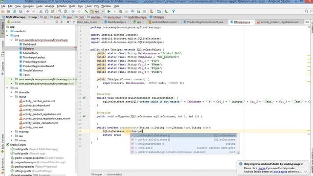 Android Studio Tutorial for Beginners || DBhlelper Save Data(Part3) Lec 24.mp4 смотреть онлайн