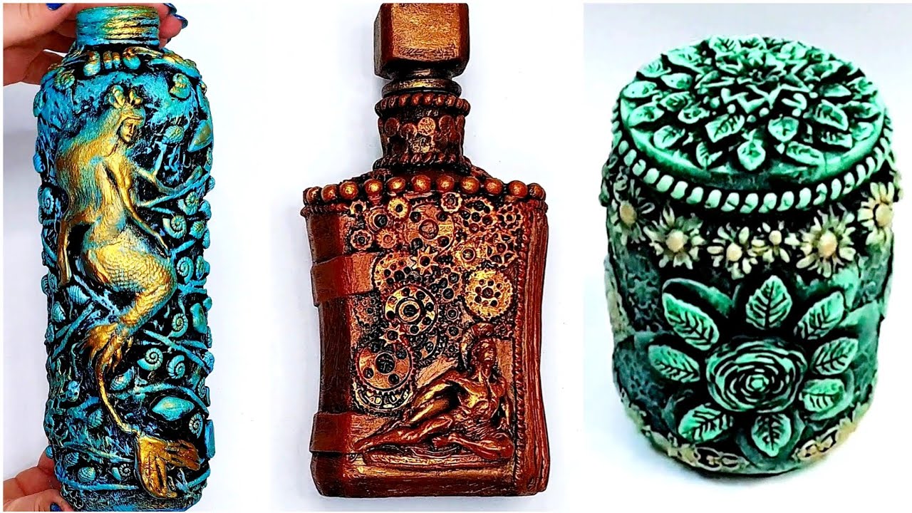 DIY | Decor recycled glass and plastic jars| Home decorating ideas| Easy Mason Jar Crafts | handmade смотреть онлайн