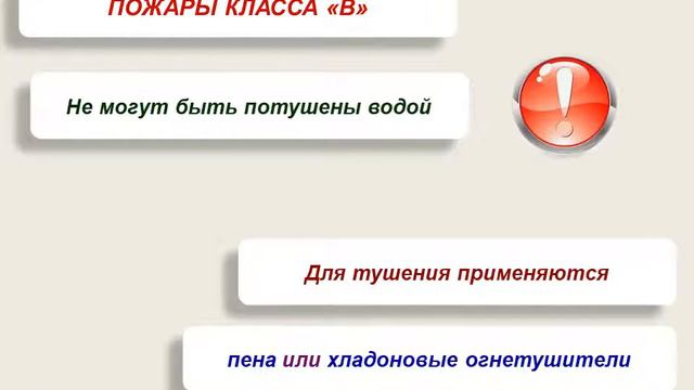 Матковский В. П. Тема: "Классификация пожаров". смотреть онлайн