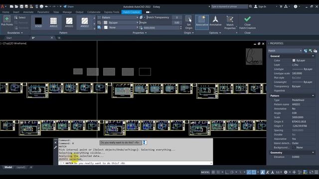 Lỗi hatch bị giật trong Autocad 2022 | Lỗi hatch bị quay tròn trong Autocad 2022 смотреть онлайн