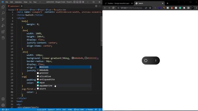Toggle Switch UI Animation using HTML, CSS and JavaScript смотреть онлайн