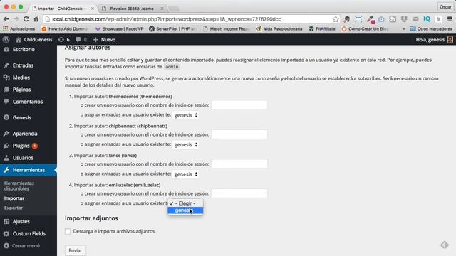 Generar e importar contenido demo para wordpress смотреть онлайн