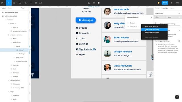 Figma Tutorial : ChatBook UI/UX Design in Figma - Dark Mode Enabled - Scroll Animation смотреть онлайн