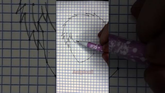 Как нарисовать Сасори по клеточкам часть 1 смотреть онлайн
