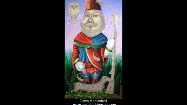 урок рисования маслом, охотник в лесу) смотреть онлайн