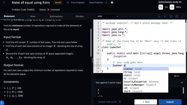 Make All Equal Using Pairs - Problem | Code Chef || Daily Coding Problem || Java Code || смотреть онлайн