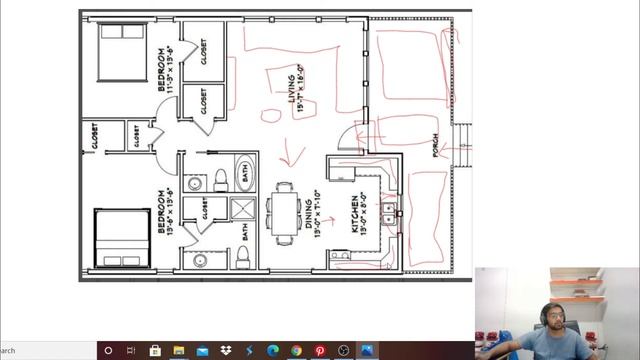 Sketch up House plan Tutorial | 2d plan | 3d plan | Auto cad tutorial | Interior design tutorial | смотреть онлайн