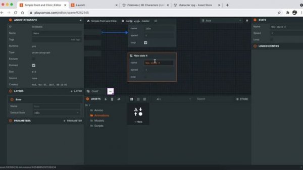 PlayCanvas Animation Component Tutorial - Javascript Game Development / Part 2