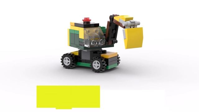 Lego classic 11014 ideas How to build Cherry picker Damp truck Forklift Digger смотреть онлайн
