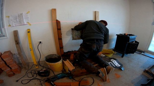 Brick hearth for Wood Stove смотреть онлайн