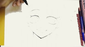 Рисуем Недзуко Комадо клинок рассекающий демонов Эскиз