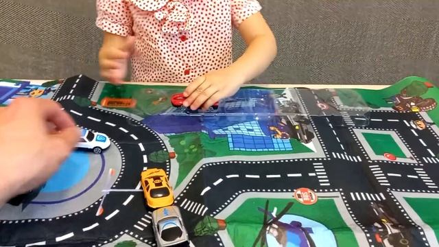 Распаковка ДЕТСКИЙ КОВРИК ДОРОГА и ПОЛИЦИЯ | CHILDREN'S MAT ROAD AND POLICE