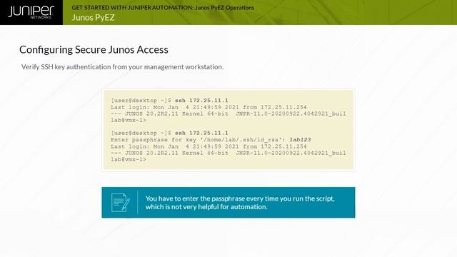 Get Started with Juniper Automation: Module 6 - Junos PyEZ Operations смотреть онлайн