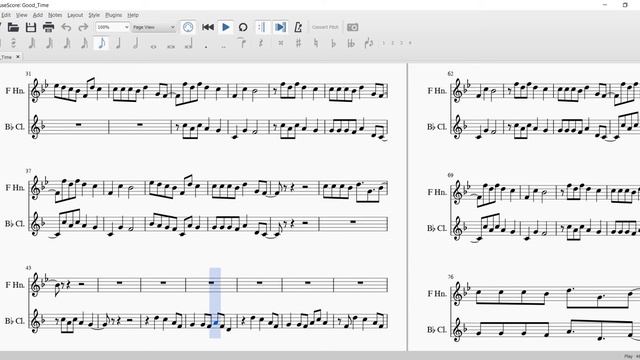 Good Time - Owl City & Carly Rae Jepsen (Clarinet + French Horn Sheet Music) смотреть онлайн