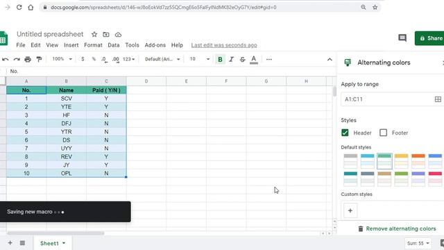 Automate Google Sheet with Macro смотреть онлайн