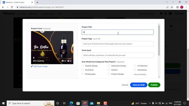 How to make Portfolio on Behance? | Use of Hashtags | Create New Project | #behance смотреть онлайн