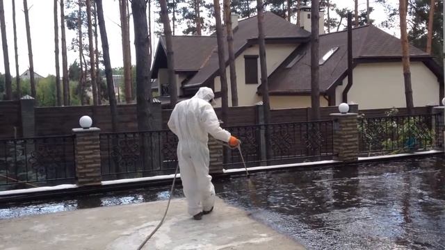 Гидроизоляция жидкой резиной крыльца нанесение смотреть онлайн