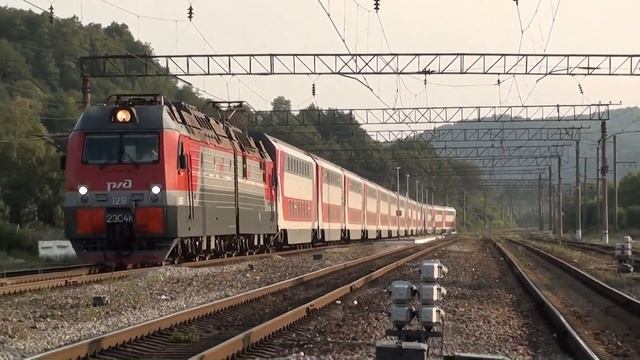 Дончак-129 с двухэтажным поездом Питер Адлер смотреть онлайн