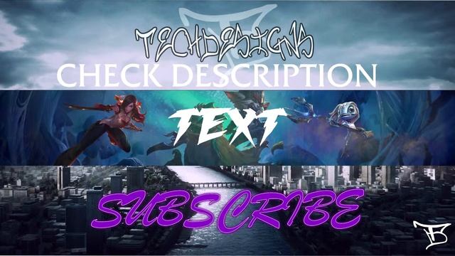 PHOTOSHOP BANNER TEMPLATE !! League of legends! (FREE)