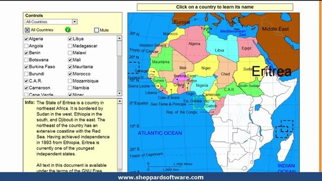 Learn the countries of Africa! - Geography Tutorial Game смотреть онлайн