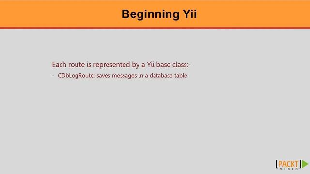 c72 Configuring Yii to Use Different Log Routes смотреть онлайн