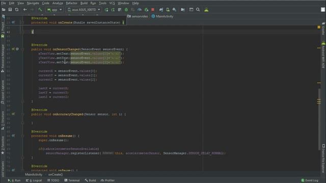 #10 Create Shake Detection app using Accelerometer : Android Sensor Programming Tutorial смотреть онлайн