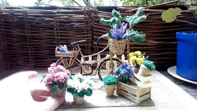 Пластика из джута/Цветочная подставка из джута/ products from jute, ideas for creativity/@evadushev смотреть онлайн