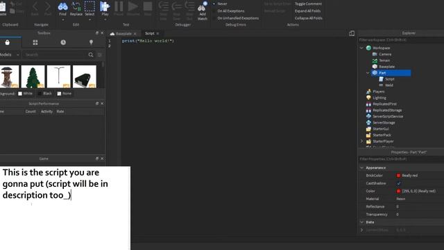 How to make a kill brick roblox studio смотреть онлайн