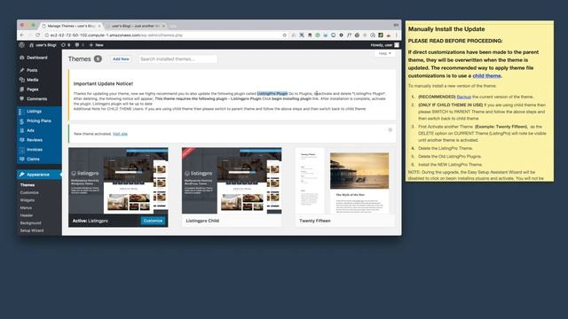 ListingPro WP - How to Manually Update WordPress Theme смотреть онлайн