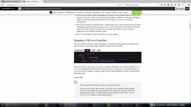 Symfony 3 Controller (Контроллер) смотреть онлайн