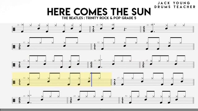Here Comes The Sun Trinity Rock & Pop Drums Grade 5 смотреть онлайн