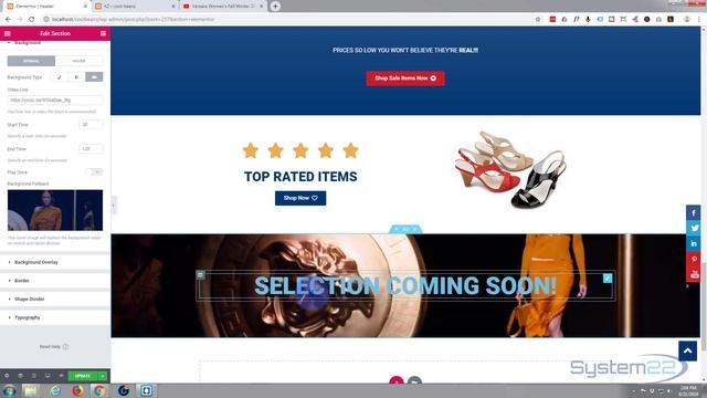 Elementor WordPress Plugin Full Width Video Background Section смотреть онлайн