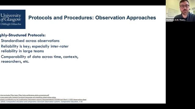 Open Lectures In Educational Research Methods - 21 Feb 2024: Observational Research Methods