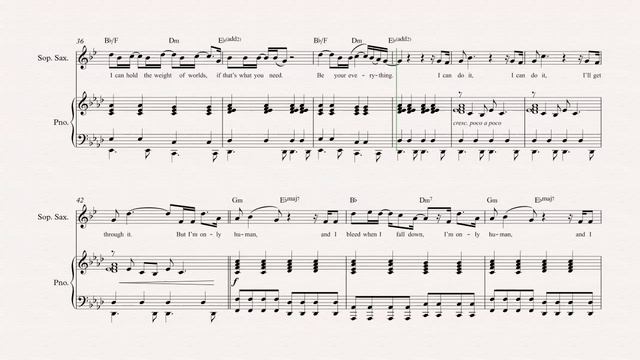 Soprano Sax - Human - Christina Perri - Sheet Music, Chords, & Vocals смотреть онлайн