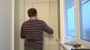 Наша работа. Удобный и красивый Шкаф с Рольставнями для Балкона!!