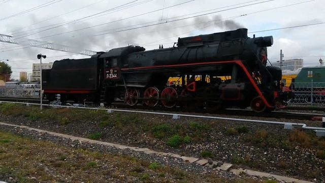 Паровоз Л-2344. Рижский вокзал, золотая осень...05.10.2019 смотреть онлайн