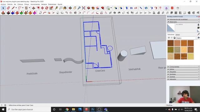 LOS PLUGINS ESENCIALES PARA SKETCHUP 2021 - TUTORIAL SKETCHUP 03 смотреть онлайн
