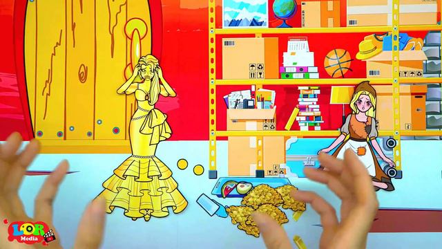 Cartoon - Paper Diy Rapunzel Mother And Daughter Family - Rapunzel Compilation 놀이 종이