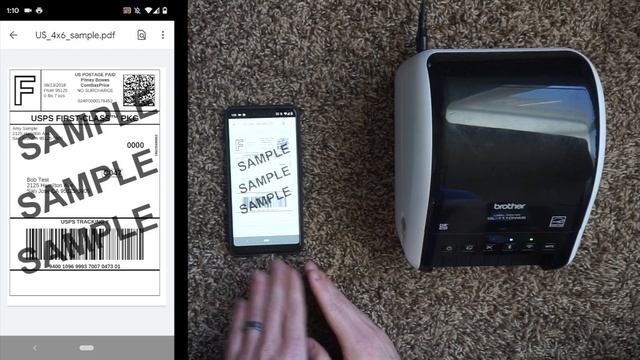 Android Wireless Printing on Brother QL-1110NWB Setup for eBay Shipping Labels and Pirate Ship смотреть онлайн