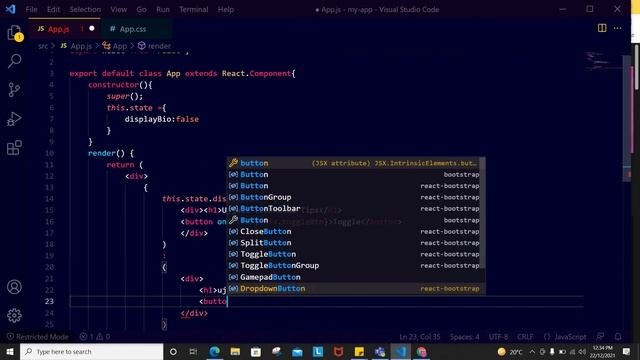 ?? ReactJS Tutorial for Beginners #43 || How to Toggle Class in React js onClick || toggle class смотреть онлайн