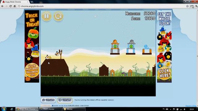 Angry Birds Chrome - Poached Eggs level 2-18 3 star walkthrough смотреть онлайн