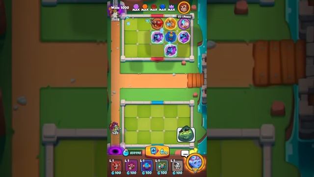 Лютейшая дека в коопе Rush Royale!!! 1000+ волн! смотреть онлайн