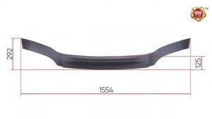 Спойлер на капот вариант 2 без скотча Chevrolet Niva (russ-artel.ru)