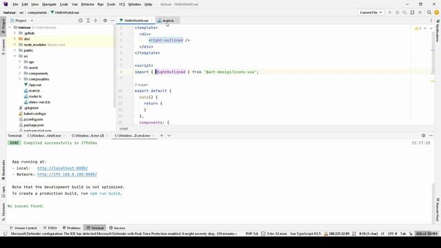 Работа с иконками (Icon) в Ant Design Vue смотреть онлайн