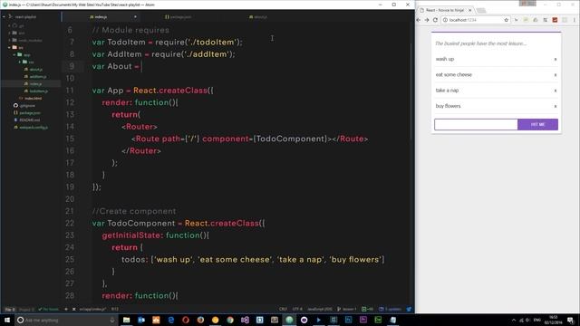 React Tutorial #12 - Routing смотреть онлайн