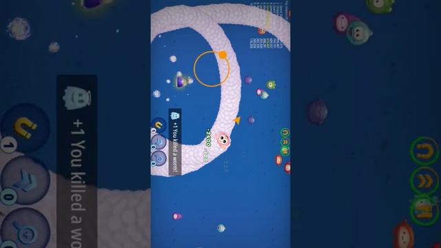 Worms Zone.io hungry Snake | snake attack - Gameplay Walkthrough #shorts 25 -T gamer смотреть онлайн
